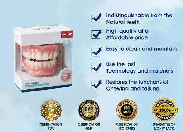 BQYOOM™ Silicone Denture Set