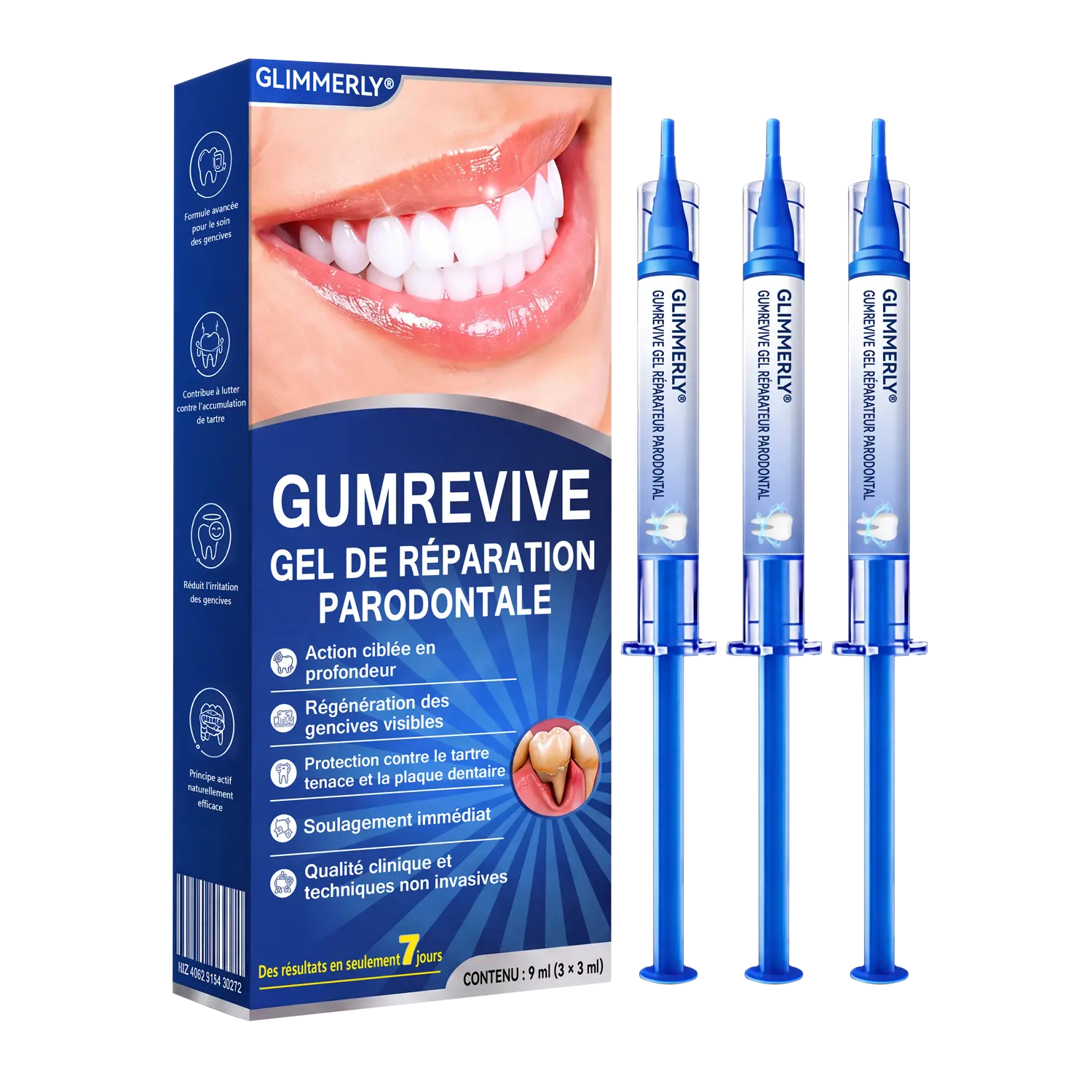 Glimmerly® Gel de Réparation Parodontale GumRevive