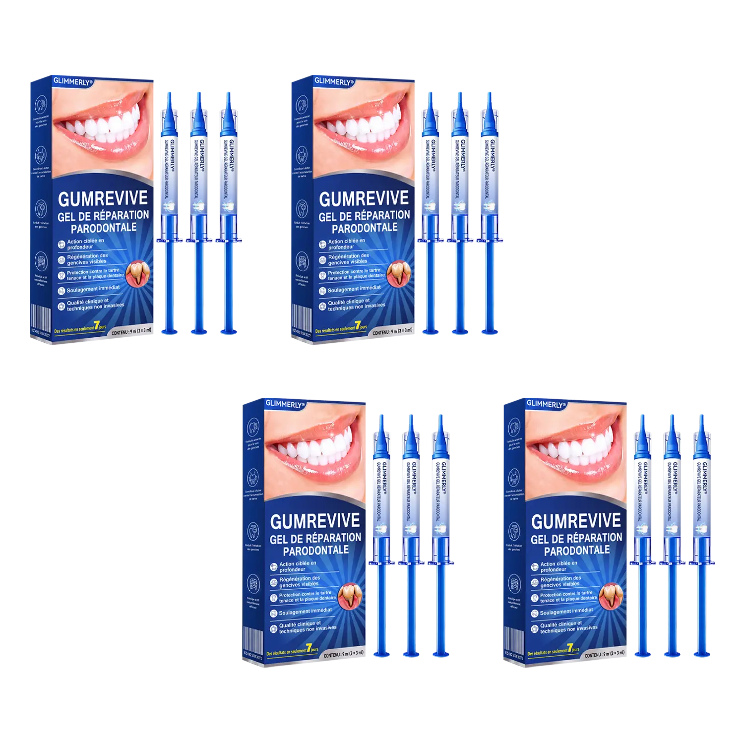 Glimmerly® Gel de Réparation Parodontale GumRevive