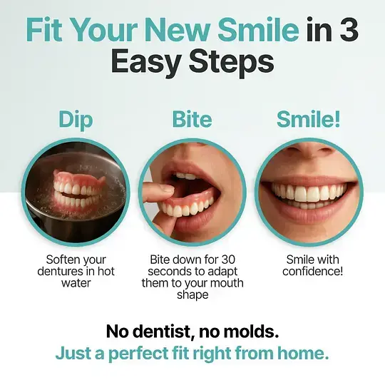 Heaceitr Full Denture Set