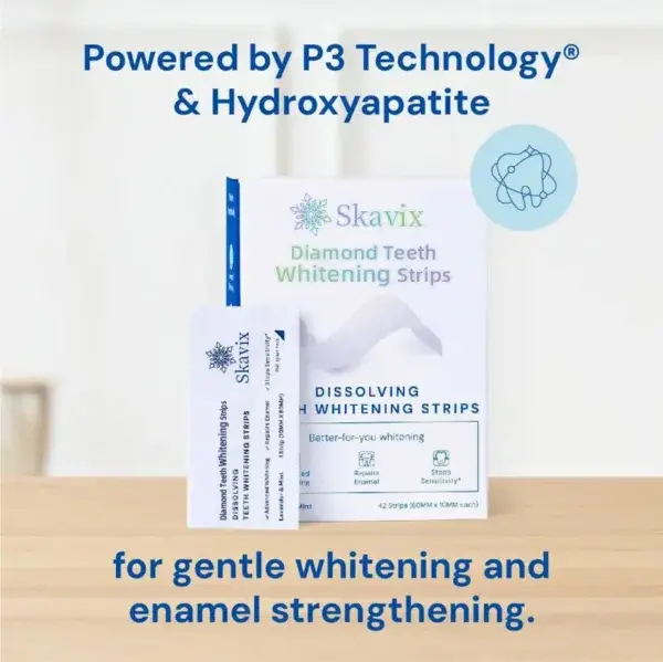Skavix™ Diamond Teeth Whitening Strips with Hydrogen Peroxide