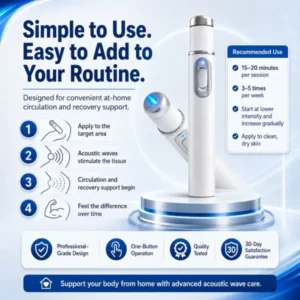 Ultrasonic Shock Wave Therapy Massager