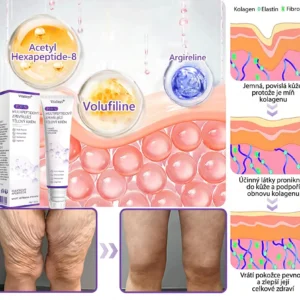 Vitalisys® PDRN Multi-Peptide masážní tělový krém s masážním válečkem